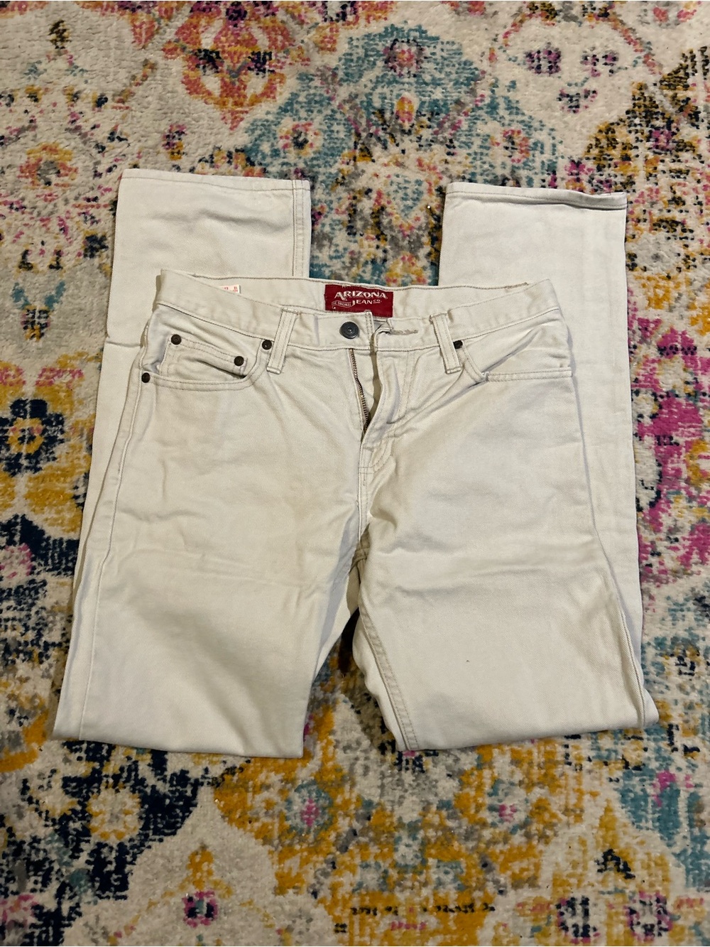Arizona Jean Company Men's Off-White Skinny Jeans